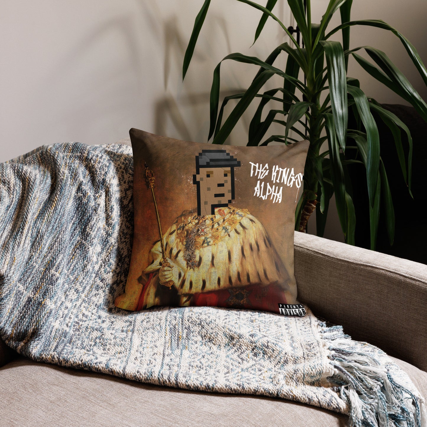 The King's Alpha Pillow