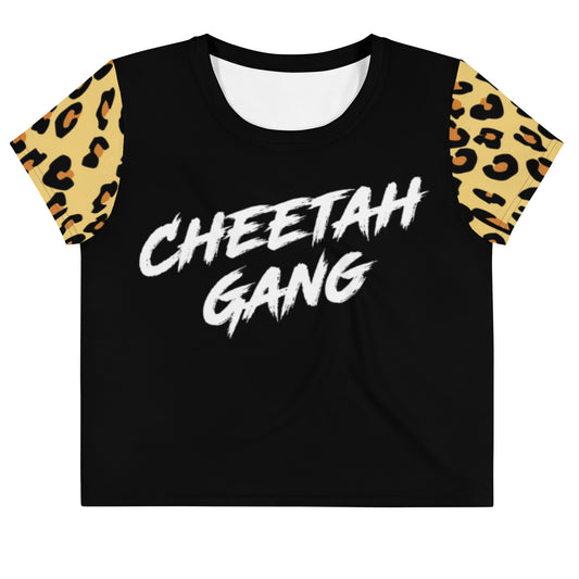 Cheetah Gang Crop Tee